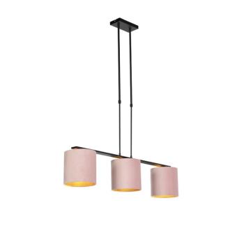 Lógólámpa bársony árnyékolókkal rózsaszín arannyal 20cm - Combi 3 Deluxe kép