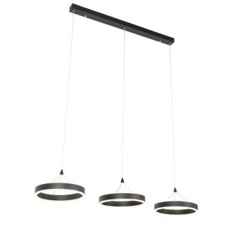 Lógólámpa fekete téglalap alakú, LED-del, 3 fokozatú fényerő-szabályozóval, 3 lámpás - Lyani kép