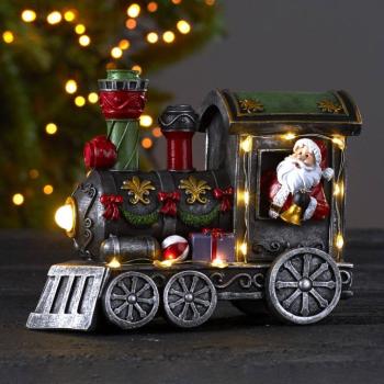 Loke LED deco lámpa, Mikulás a vonaton kép