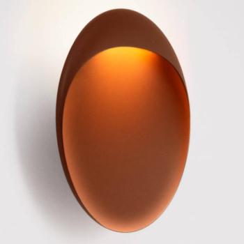 Louis Poulsen Flindt LED-es fali lámpa, corten, 3000 K, Ø 40 cm kép