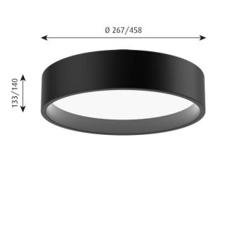 Louis Poulsen LP kör mennyezet, Ø 26,7 cm fekete kép