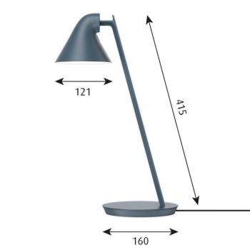 Louis Poulsen NJP Mini LED lámpa benzin kék kép