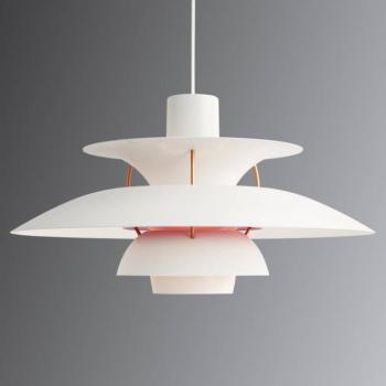 Louis Poulsen PH 5, designer függő lámpa fehér kép