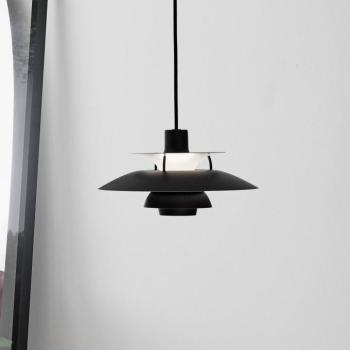 Louis Poulsen PH 5 mini függő monokróm fekete kép