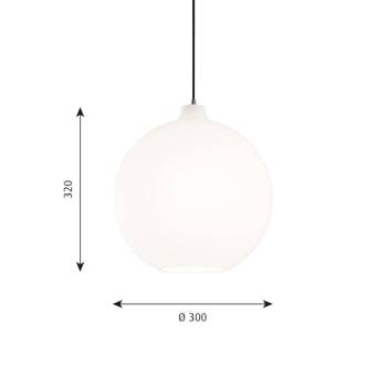 Louis Poulsen Wohlert üveg függő lámpa Ø 30 cm kép