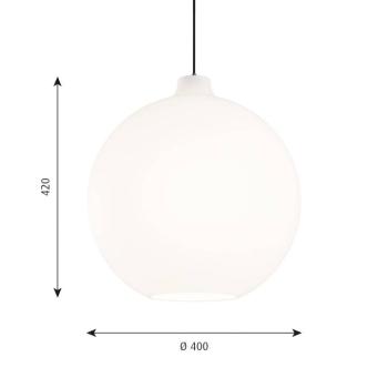 Louis Poulsen Wohlert üveg függő lámpa Ø 40 cm kép