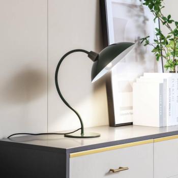 Lucande asztali lámpa Arvadon, zöld, fém, 42,75 cm magas kép