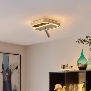 Lucande Damivan LED mennyezeti lámpa, szögletes nikkel kép