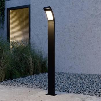Lucande Juvia LED ösvény lámpa, 100cm, antracit, fém, IP54 kép