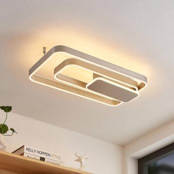 Lucande Kadira LED-es mennyezeti lámpa, 60 cm, nikkel kép