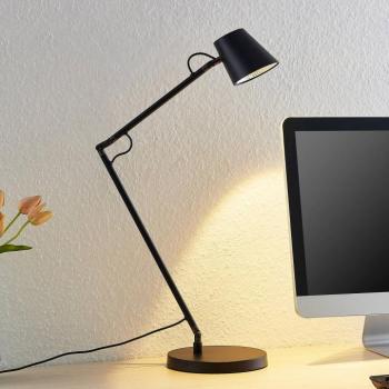 Lucande LED-es asztali lámpa Tarris, magasság 46 cm, fekete kép