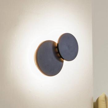 Lucande LED-es fali lámpa Elrik, fekete, 20 cm magas, fém kép
