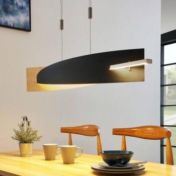 Lucande LED-es függőlámpa Marija, 101 cm, fekete, fényerőszabályzóval kép