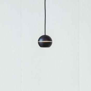 Lucande LED-es függőlámpa Plarion, fekete, alumínium, Ø 9 cm kép