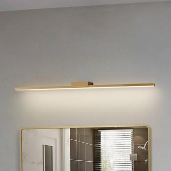 Lucande LED-es tükörlámpa Kivana, réz, fém, 90 cm, IP44 kép