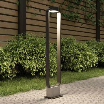 Lucande LED-es útvilágítás Belna, 100cm, antracit, beton, IP65 kép