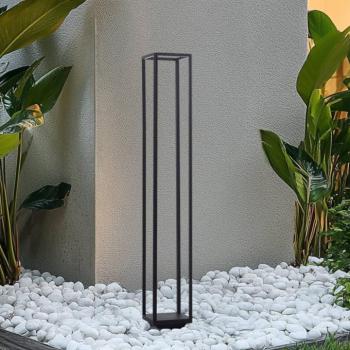 Lucande LED-es útvilágítás Thorvid, magasság 120 cm, fekete kép