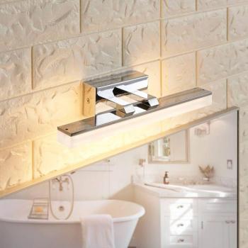 Lucande LED fürdőszoba fali lámpa Julie, 32cm, króm, fém, IP44 kép