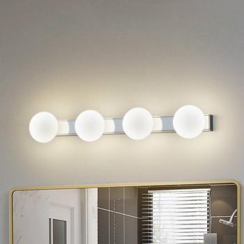 Lucande LED fürdőszoba fali lámpa Myrra, króm, üveg, 60 cm, IP44 kép