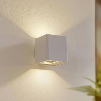 Lucande LED kültéri fali lámpa Aaron, fehér, IP54, fel/le, le/fel kép