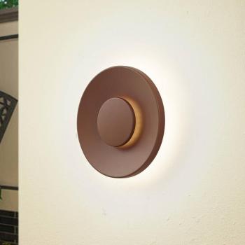 Lucande LED kültéri fali lámpa Kayana, rozsdaszínű, alumínium, 24 cm kép
