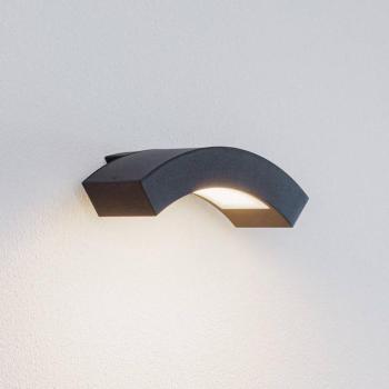 Lucande LED kültéri fali lámpa Lennik, 26cm, antracit, fém kép