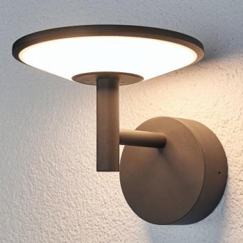Lucande LED kültéri fali világítás Fenia, antracit, alumínium, IP65 kép