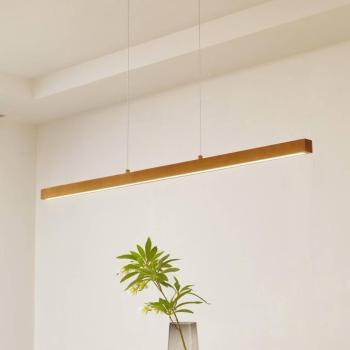 Lucande LED lógó világítás Nihalo, fa, 122 cm, dimmelhető, CCT kép