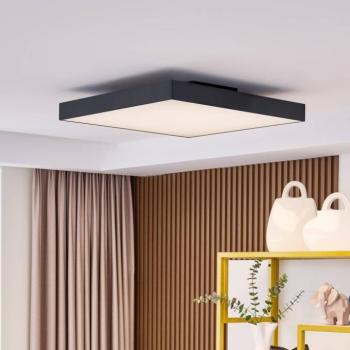 Lucande LED mennyezeti lámpa Leicy, fekete, 60 cm, RGBIC, CCT kép