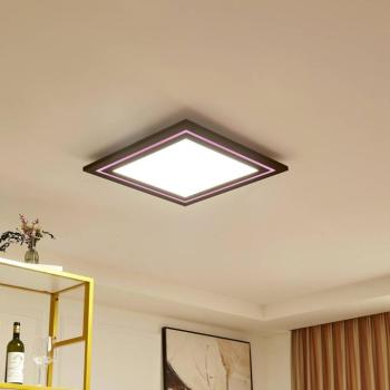 Lucande LED mennyezeti lámpa Leicy, nikkel 60 cm RGB színáramlás kép