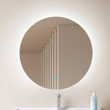 Lucande LED tükör Celestiel, kerek, fűthető, CCT, Ø 60 cm kép