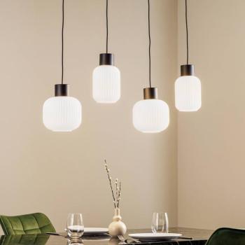 Lucande Lomeris függőlámpa, négylámpás, fehér kép