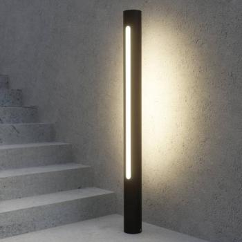 Lucande Tomas LED-es kivetítő lámpa, 75 cm, sötétszürke, IP54 kép