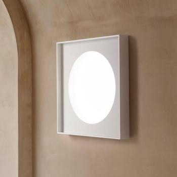 Luceplan Cassette LED fali lámpa fázis vágás 40x40cm kép