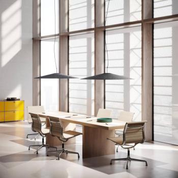Luceplan Koinè LED-es függőlámpa filc 927 110cm antracit kép