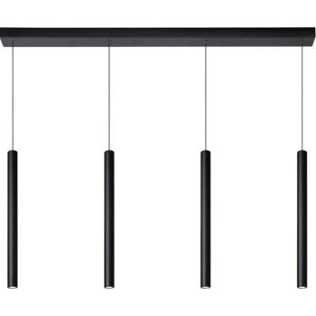 Lucide Lucide 74403/04/30 – Dimmelhető Csillár Zsinóron LORENZ 4×LED/4W/230V Fekete  kép