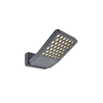 LUTEC ATLANTIS small LED fali lámpa , sötétszürke ,13.7W , 2000lm , 13.7W , természetes fehér , IP54 kép