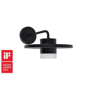 LUTEC PLATO LED fali lámpa , fekete , 7W , 1000lm , meleg fehér , IP54 kép