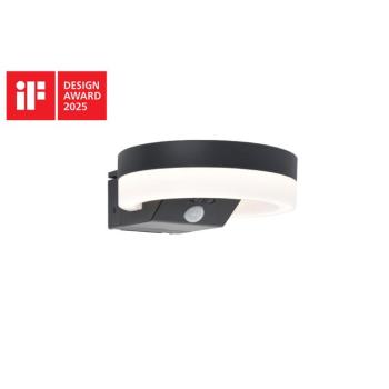 LUTEC RUNDA LED szolárlámpa mozgásérzékelővel , 12W, sötétszürke, IP54 kép