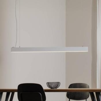 Luxe LED-es függőlámpa, fehér, hossza 112,5 cm, fém, 4000 K kép