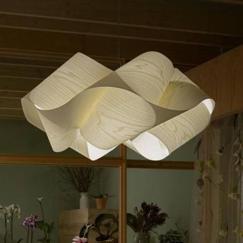 LZF Swirl függő, kábel fekete Ø 54 cm elefántcsont kép