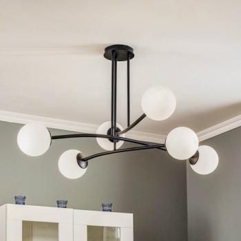 Major mennyezeti lámpa, fekete, 6 izzós kép