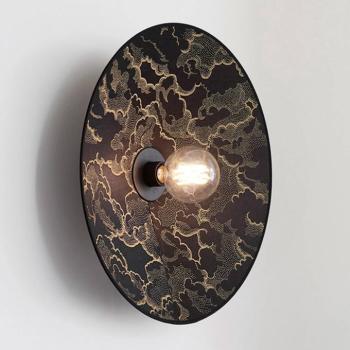 MARKET SET Gatsby fali lámpa kumo fekete Ø 50cm kép