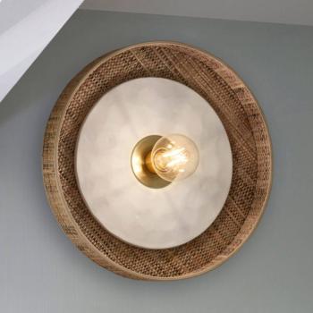 MARKET SET Portinatx falilámpa fehér, Ø40cm kép