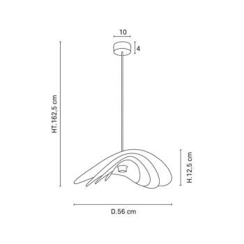 MARKET SET Selenitis lógó világítás, Ø 56 cm kép