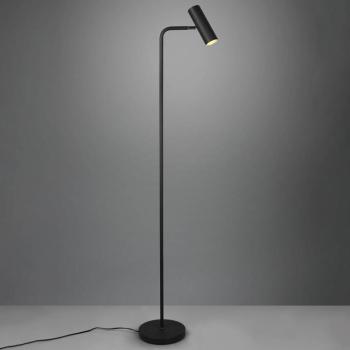Marley állólámpa, fekete, magasság 151 cm, fém kép