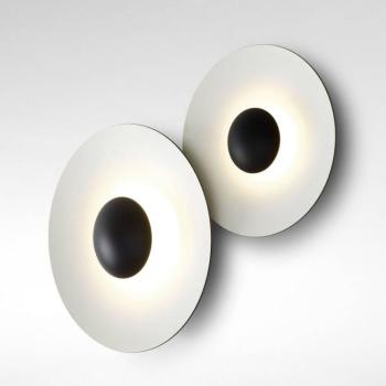 MARSET Ginger 42C LED fali lámpa Ø42cm barna/fehér kép