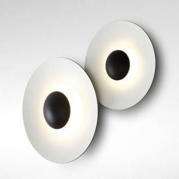 MARSET Ginger 42C LED fali lámpa Ø42cm fekete/feh kép