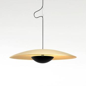 MARSET Ginger LED-es függő, triac Ø42cm sárgaréz kép