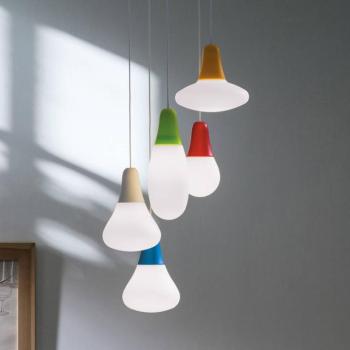 Martinelli Luce függőlámpa Ciulifruli, piros, polietilén kép